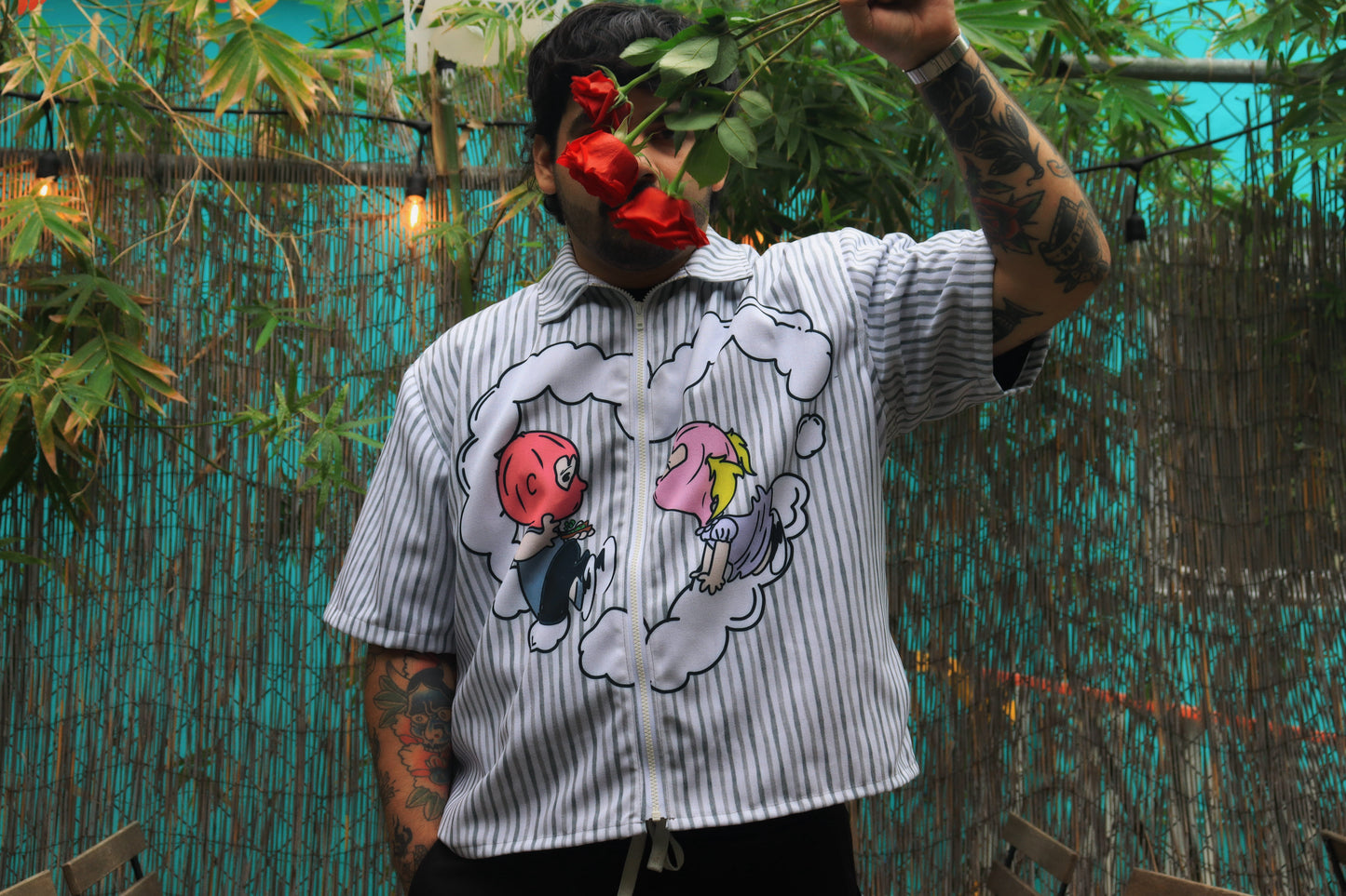 SMOKEY LOVE ZIP-UP SHIRT