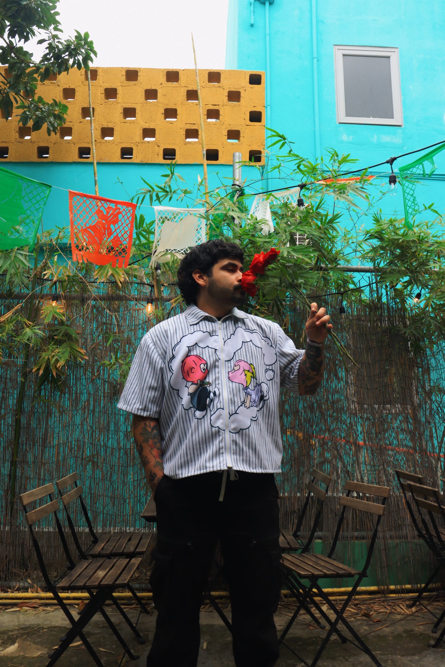 SMOKEY LOVE ZIP-UP SHIRT